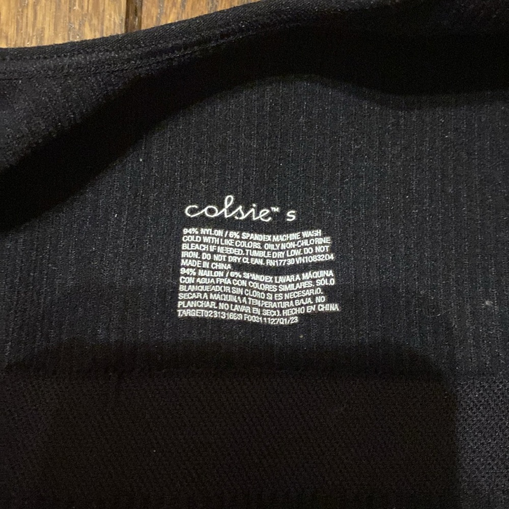 Black Colsie Ribbed Reversible Tank Top - Picture 3 of 3